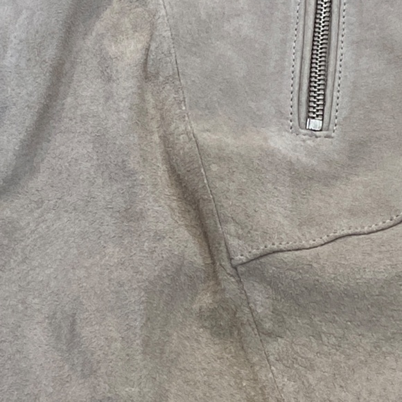 BLANKNYC Tan Suede Leather Fawn Skirt Short Button Front Pockets Women’s Size 25 - Picture 10 of 12